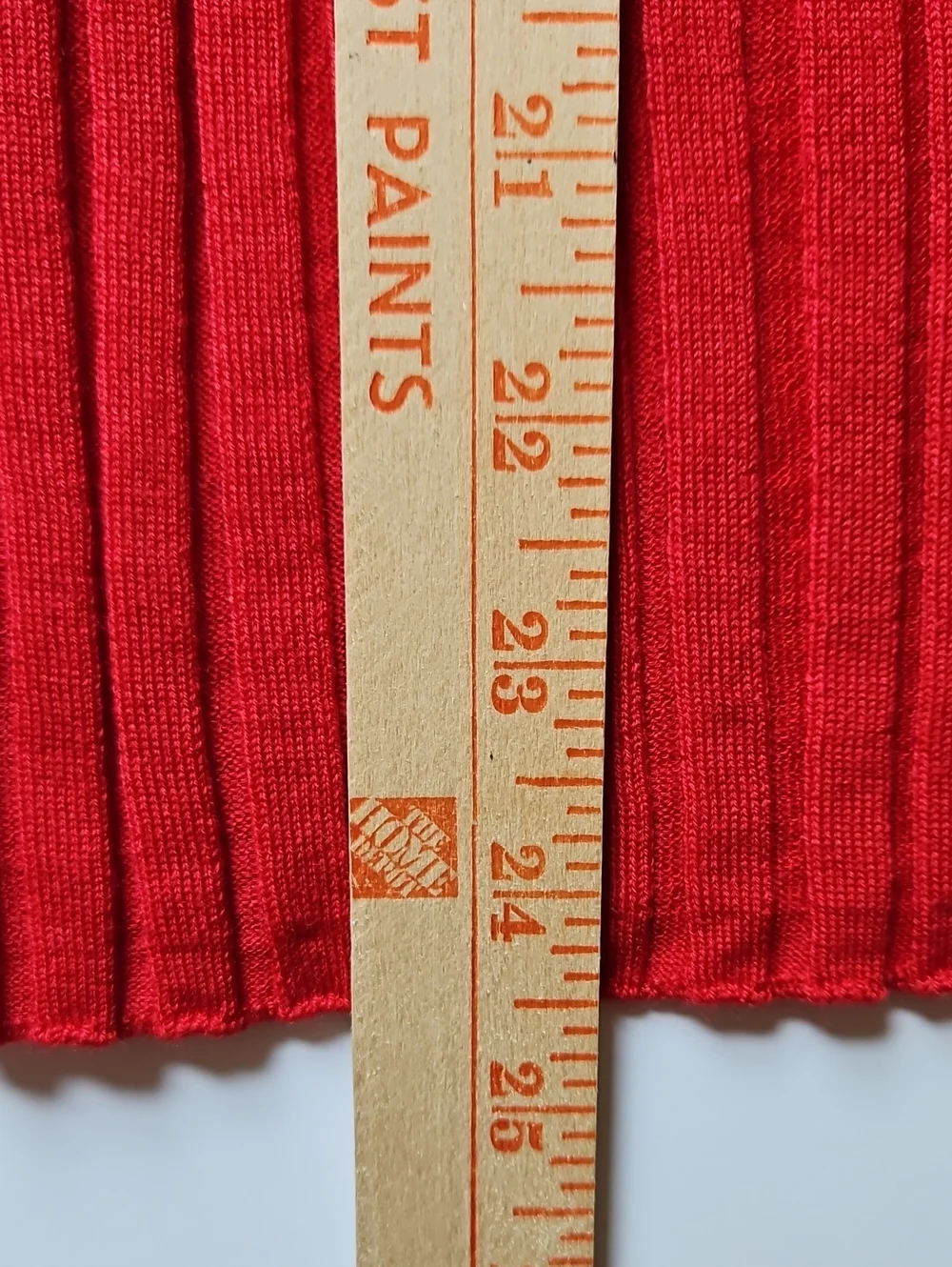 J Crew High V Neck Wide Rib Sweater Red NEW XXL Stretch 100% Merino Wool 2026